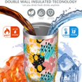 thumbnail image 3 of Modern 30oz Handheld Travel Tumbler with Handle – Double Wall Stainless Steel Insulated Cup, Flip Straw Lid, Leak-Proof & BPA-Free for Hot and Cold Drinks – Durable Coffee & Juice Mug White, 3 of 7