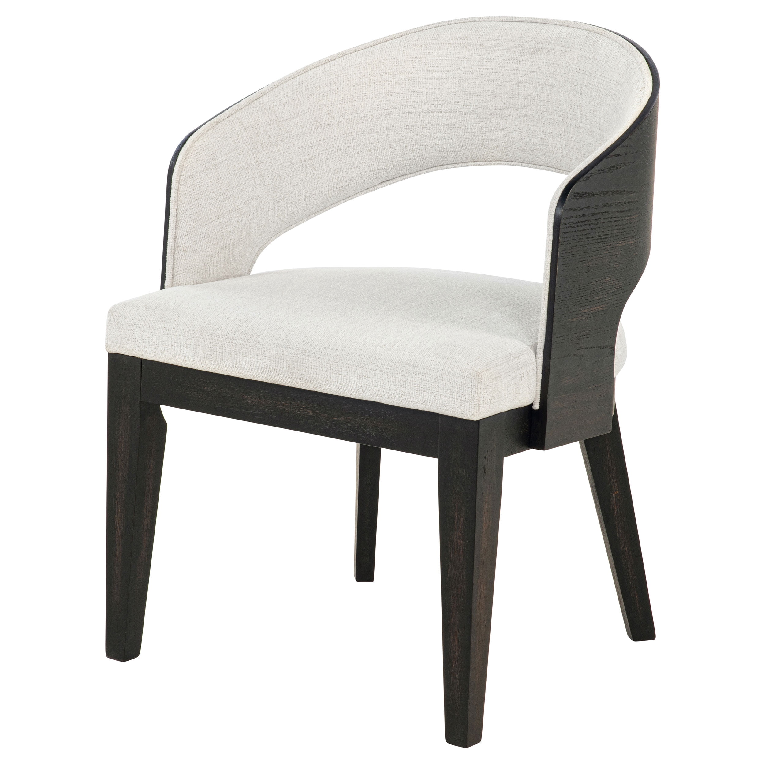 Leandro Upholstered Dining Arm Chair Cream (Set of 2)