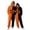 O364 Orange, variant on Curuila Halloween Adult Jumpsuit Flannel Hallowmas Pumpkin Hooded Pajamas For Women And Men Party Fashion Sleepwear Jumpsuit Size L