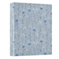thumbnail image 2 of Three Ring Binder Light Blue and White Wildflowers 1.5 Inch Round Binder D-Rings for Office Supplies and More, 2 of 10