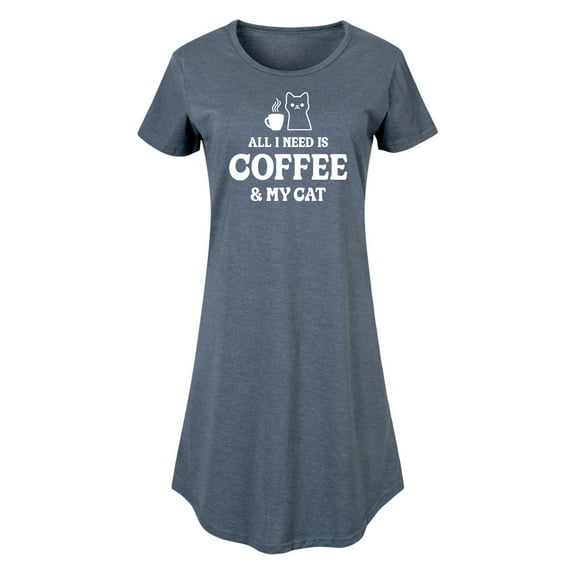 Instant Message - All I Need Coffee Cat - Women's Any Way Dress