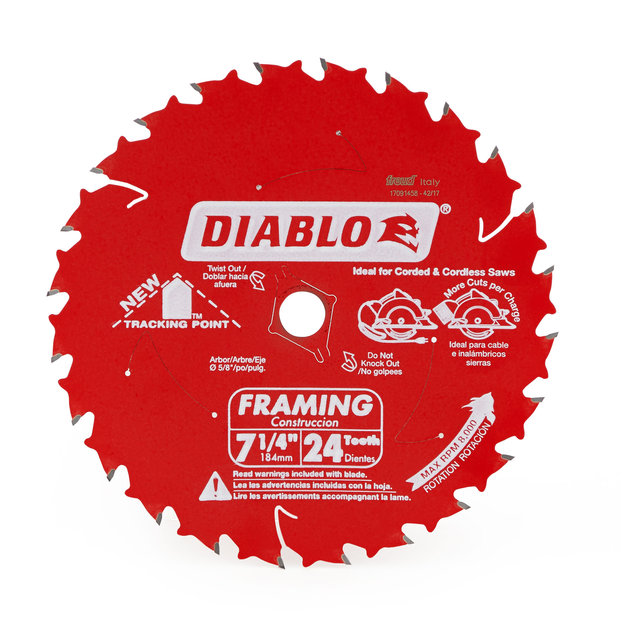Skilsaw Diablo 7-1/4 Inch Magnesium Sidewinder Circular Saw with Diablo Blade - image 4 of 11