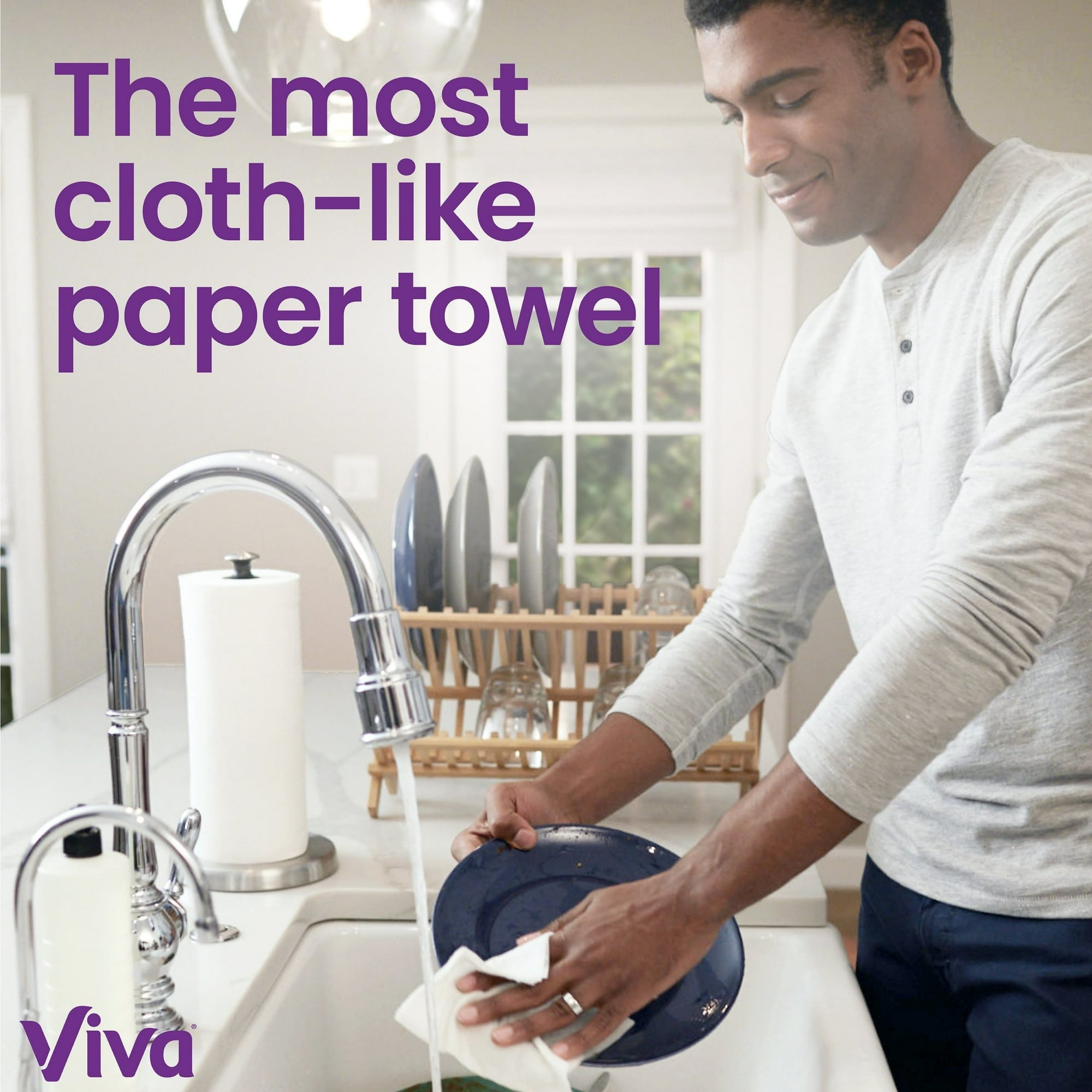 Viva Signature Cloth Paper Towels, 2 Triple Rolls (4 Pack)