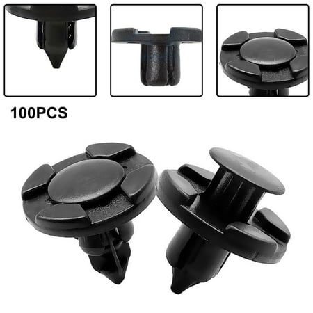 

100Pcs 8Mm Nylon Bumper Fastener Rivets Push Type Clamp Clips Expansion Screws