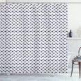 thumbnail image 1 of Ambesonne Anchor Shower Curtain, Aquatic Modern Sharks, 69"Wx70"L, Indigo White, 1 of 3