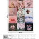 thumbnail image 2 of Manta de 50 x 40 pulgadas, diseño de portada de álbum, color rosa, ultra suave, para sofá, sillón, cama, camping, picnic, manta de viaje, regalo para mamá, papá, pareja, niña, novio, esposa, 2 of 8