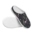 thumbnail image 3 of Kdxio Watercolor Wildflower 1 Women's Men's Slippers Plush Slip-On House Slipper for Winter Indoor Soft Cushion Non-slip Fluffy Slides Slippers-37/38, 3 of 7