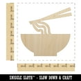 thumbnail image 2 of Pho Ramen Noodle Bowl Solid Wood Shape Unfinished Piece Cutout Craft DIY Projects - 6.25 Inch Size - 1/8 Inch Thick, 2 of 7