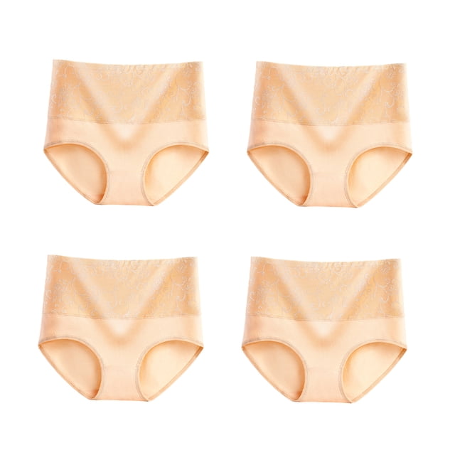 Minnieouse Ropa interior Lencería de cintura alta Body Shaping Ladies Briefs Cómodo Sexy Control Bragas Calzoncillos de talla grande Ropa interior Albaricoque XXXL