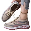 thumbnail image 2 of Domuza Womens Orthopedic Athletic Shoes Tennis Shoes Slip-On Mesh Running, Women Shoes Summer Sneakers Breathable for Walking Red 7（EU-38）, 2 of 5
