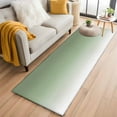 thumbnail image 2 of Sage Green Runner Rug 2x6 FT, Non Slip Hallway Carpet, Farmhouse Sage Green Ombre Washable Soft Floor Carpet Non-Shedding Throw Runner Carpet Long Rug for Entryway Kitchen Bedside Sliding Door, 2 of 9