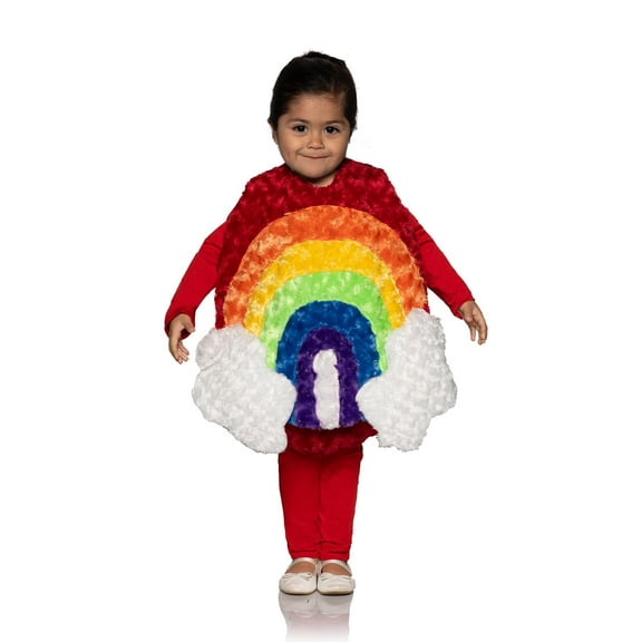 Underwraps Rainbow Plush Swirl Fur Toddler Costume | L Unisex