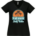 thumbnail image 3 of Inktastic Bahamas Family Vacation Matching Women's Plus Size V-Neck T-Shirt, 3 of 5