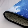 thumbnail image 6 of Bathroom Rug Non-Slip Mat, Super Soft Absorbent Bath Mat - Blue Watercolor Flannel Non-Slip Floor Mat, 36"x24", 6 of 8