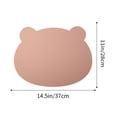 thumbnail image 3 of Nkmbld Napperons en Cuir Imperméables Isolants Thermiques Forme d'Ours Mignons Napperons Essuyables pour Usage Intérieur et Extérieur, 3 of 6