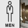 thumbnail image 6 of 1Pcs Durable Signage Board Art Hotel Home Decor Acrylic 3D Wall Sticker Black Gold Color Wash Room Lable Toilet Sign Plate STYLE 1-GOLD-BOTH, 6 of 8