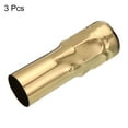 thumbnail image 3 of Uxcell Candle Socket Covers, 3.1 Inch Tall Chandelier Sleeves Candelabra Base Holder, Gold Tone 3 Pack, 3 of 6
