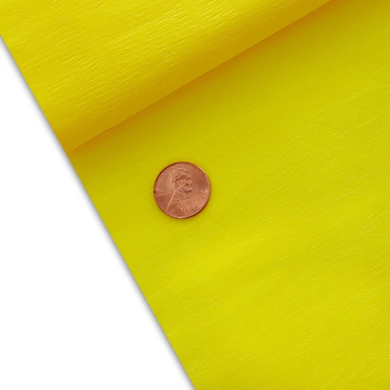 10ea 19 5/8" X 61/2' Yellow Economy Crepe Paper by Paper Mart