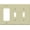 Ivory, variant on ENERLITES Combination Toggle / Decorator Rocker Switch Wall Plate, Standard Size 3-Gang, White