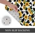 thumbnail image 6 of Picia Cute Cow Print Sunflower A Pattern Flannel Doormat – 16x24 Inch Non-Slip Indoor Mat, Absorbent & Quick-Dry Rug for Entryway, Bathroom, Kitchen, and Bedroom, Machine Washable, 6 of 7