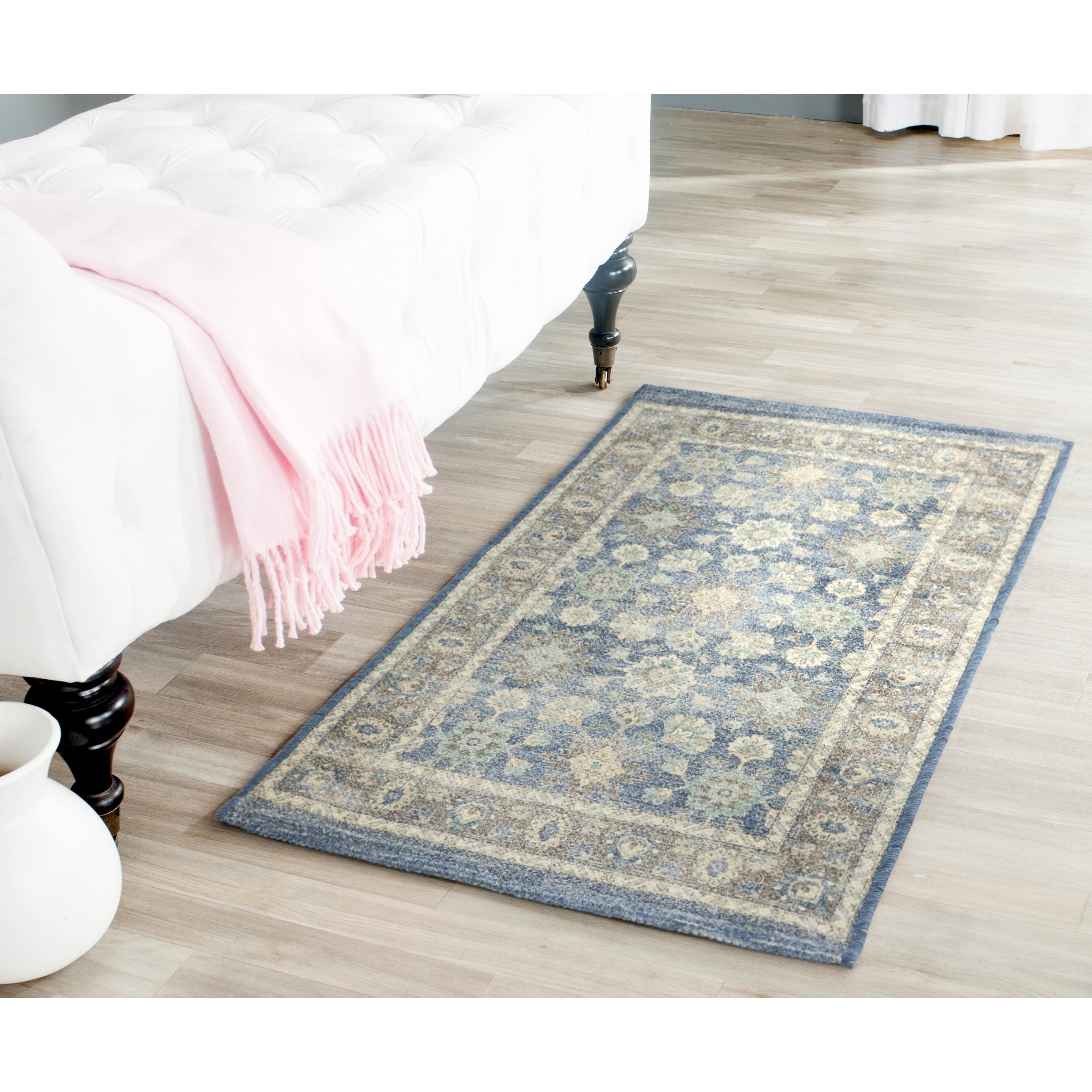 Better Homes & Gardens Blue Floral Indoor 24" x 36" Accent Rug