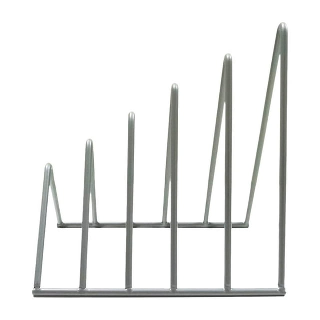 Organizador de sujetalibros, soporte para libros, escritorio minimalista, estantería triangular, carpeta para archivos Gris