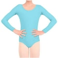 thumbnail image 2 of Timegard Girls Clothes Toddler Soft Comfy Long Sleeve Onesie Leotard Gymnastics Dance Bodysuits 5-18 Years, 2 of 5
