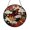 Acrylic 3.5 Inch, variant on Floral Cloud Landscape Stained Glass Style Suncatcher Window Hanging, Decorative Blossom Flowers and Cloud Window Decor Ornament, Artistic Decorative Glass Art Panel