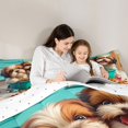thumbnail image 4 of Homewish Pet Puppy Dog 7-Piece Bedding Comforter Set,Cartoon Animal King Bedding Sets,Blue Brown Orange Bed Sheets For Boys Teens,Ultra Soft Home Decor Reversible, 4 of 8