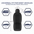 thumbnail image 4 of Skechers Car Seat Covers , Air-Cool Design Memory Foam Seat Covers, Piping Leather Mesh Car Seat Cover,Airbag Compatible,Automotive Comfort Universal FitMost Cars,Vans,Truck,SUV,Black Front Set, 4 of 8