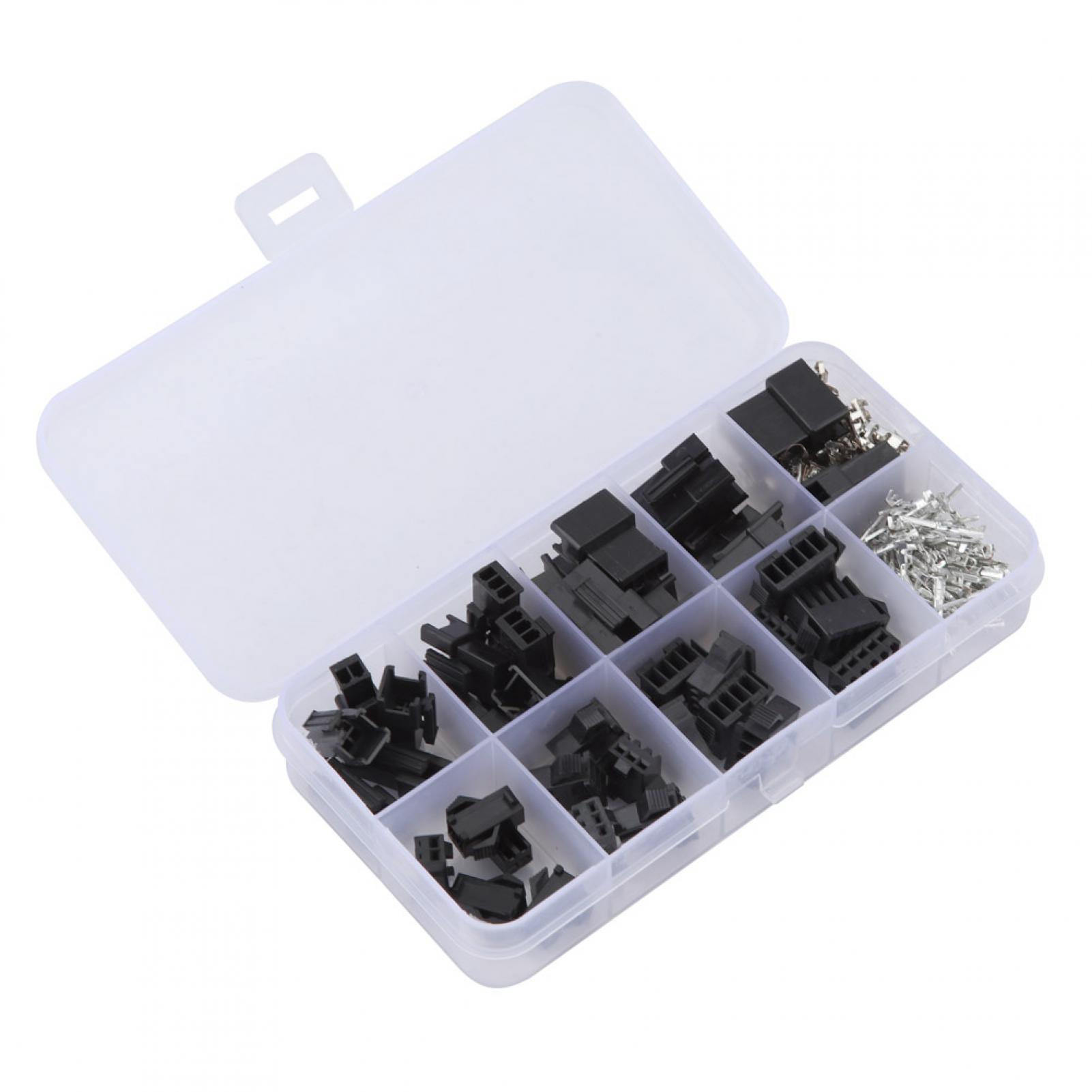 200PCS SM Plug Connector 2/3/4/5PIN Male Female Wire Jumper Pin Header ...