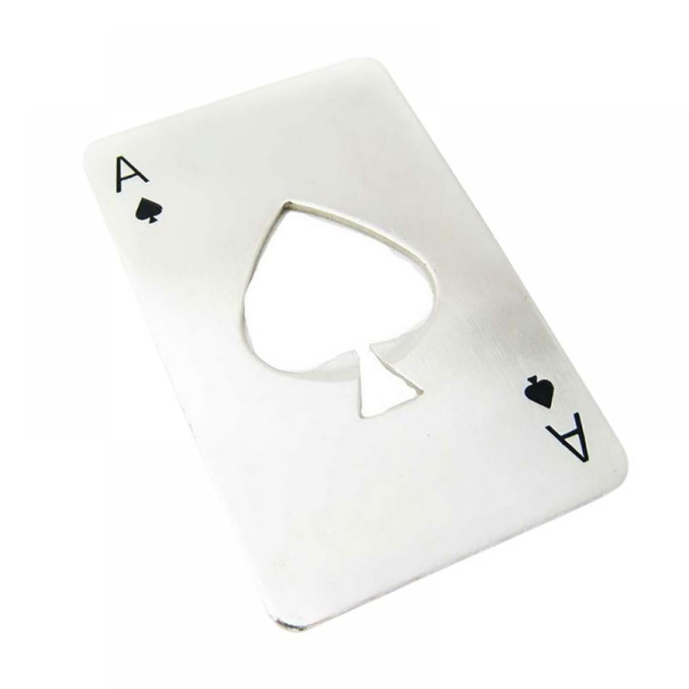 Stainless Steel Poker My Lifestyle Ace Bottle Cap Opener US Free Shipping 