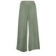 thumbnail image 3 of Pantalones Pantalones holgados de mujer Pantalones casuales de verano de cintura alta Cintura elástica Señora Pantalones Ygjytge Verde T M para Mujer, 3 of 8
