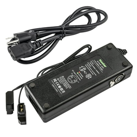 Kastar Dual D-Tap Charger with 4-pin XLR DC Compatible with V-Mount / V-Lock Battery Nanlite 300B Godox VL200 LED Light Rotolight and Dracast Lighting Systems Led Studio Lights