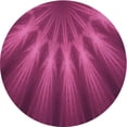 thumbnail image 1 of Ahgly Company Machine Washable Indoor Round Transitional Neon Pink Area Rugs, 8' Round, 1 of 7