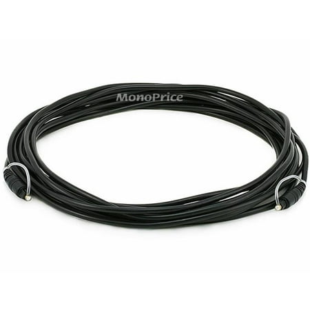 UPC: 0844660026686 | Monoprice S/PDIF (Toslink) Digital Optical Audio Cable – 25 Feet | Gold Plated Ferrule Molded Strain Relief