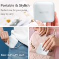thumbnail image 4 of Small Pill Box, Travel Pill Case - Portable Pill Holder, Pill Container for Purse, Waterproof Medicine Organizer, Compact Vitamin Case, White, 4 of 5
