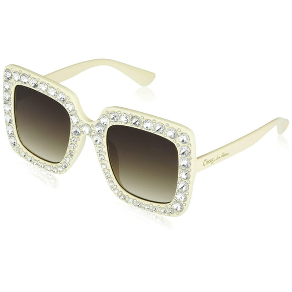 Circus by Sam Edelman CC439 Oversized Bling UV Protective Women's Square Sunglasses. Trend-Right Gifts for Women, 52 mm