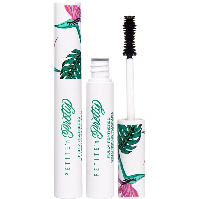 Petite 'n Pretty - Dúo de máscara voluminizadora con plumas, maquillaje no tóxico para niños, preadolescentes y adolescentes, añade grosor y definición instantáneos