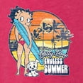 thumbnail image 5 of Wild Bobby Betty Boop Endless Summer Beach the Dog Betty Boop Tri-Blend Racerback Tank Top, Shocking Pink, Medium, 5 of 5