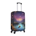 thumbnail image 3 of Balery Luggage Cover Magical Bees Twilight River Print Suitcase Covers for Luggage Elastic Washable Suitcase Protector Fits 18-32 Inch Luggage-Small, 3 of 9