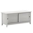 thumbnail image 2 of Greenport Storage Bench, Solid Wood with a Brushed White Finish, 2 of 8