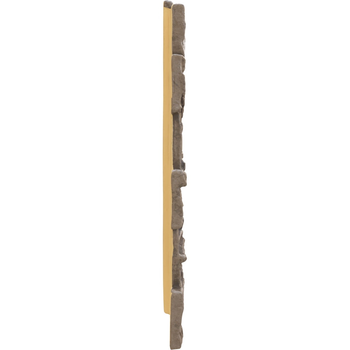 Ekena Millwork 48 5/8"W x 24 3/4"H x 1 1/4"D Cascade Stacked Stone, StoneWall Faux Stone Siding Panel, Soft Ash