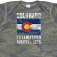 thumbnail image 4 of Inktastic Established August 1, 1876 Colorado Flag Boys or Girls Baby Bodysuit, 4 of 5