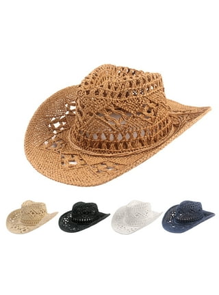 Men Cowboy Hat with Adjustable Chin Rope Wide Brim Vintage Style Clothing  Accessories Fishing Caps And Horse Riding Hats 