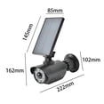 thumbnail image 3 of Lámpara solar, luz de monitoreo de simulación falsa de inducción corporal, luces de inundación solares, Negro Zulema Luces de pared al aire libre, 3 of 8