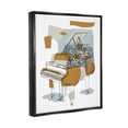 thumbnail image 3 of Stupell Industries Urban Town Grand Piano Graphic Art Jet Black Floating Framed Canvas Print Wall Art, Design by Melissa Wang, 3 of 6