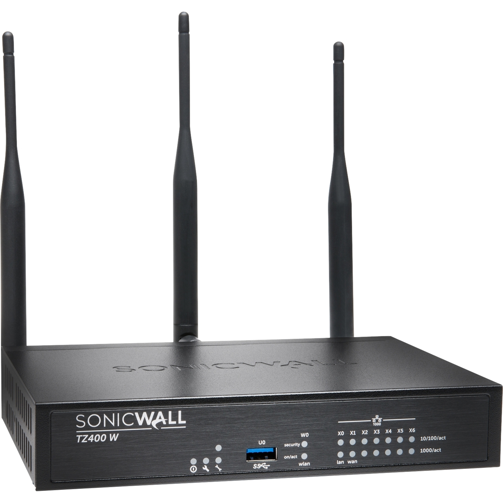 SonicWall TZ400W - Security appliance - with 3 years SonicWALL Advanced Gateway Security Suite - 1GbE - Wi-Fi 5 - 2.4 GHz, 5 GHz - SonicWall Promotional Tradeup - image 3 of 4