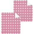 thumbnail image 6 of Coolnut Pink Heart Buffalo Plaid Washcloths, 2 PCS 12 X 12 Inches Cotton Wash Cloths, Highly Absorbent and Soft Face Towels for Bathroom,Gym,Hotel and Spa, 6 of 7