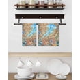 thumbnail image 3 of Jellyfish Coastal Kitchen Dish Towels for Drying Dishes Set of 4, Summer Nautical Starfish Coral Brown Anchor Waffle Weave Microfiber Hand Tea Bathroom Towels Quick Dry & Absorbent Towel 15.7x23.6, 3 of 7